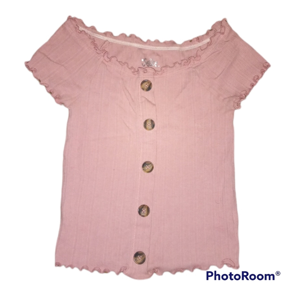 Girls pink Justice shirt